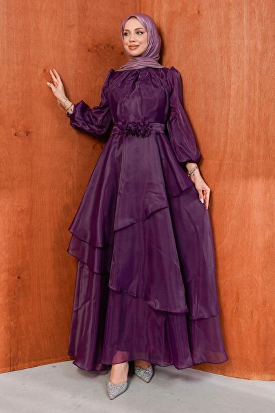 İmajButik Βραδινό φόρεμα με μπαλόνι με μανίκια