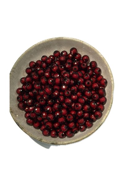 hobi dünyası evim 25 Grams – Cherry Rotten/Dark Burgundy Color Beads, 1. Quality