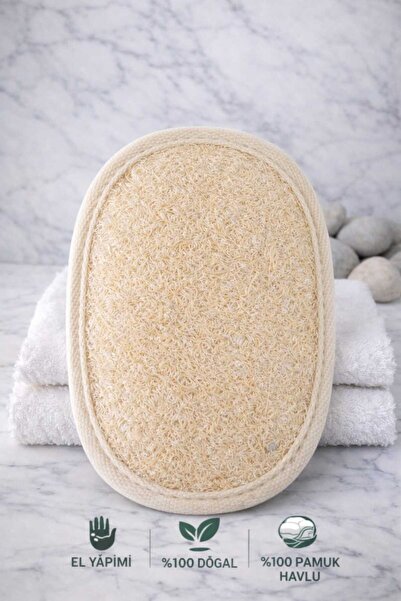 HB Organik Doğal Ürünler Kabak Lifi Oval Vücut Kesesi (Peeling)