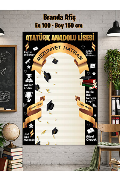 Parti Dükkanım Mezuniyet Hatırası Afişi 100*150 cm