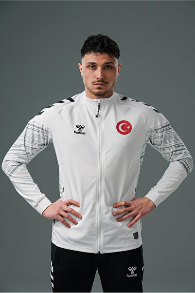 hummel National Team Line Camping Φόρμα Μπλούζα Λευκή