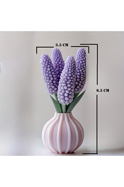 HogART Design Lavanta Vazo Silikon Mum Sabun & Kokulutaş Silikon Kalıp