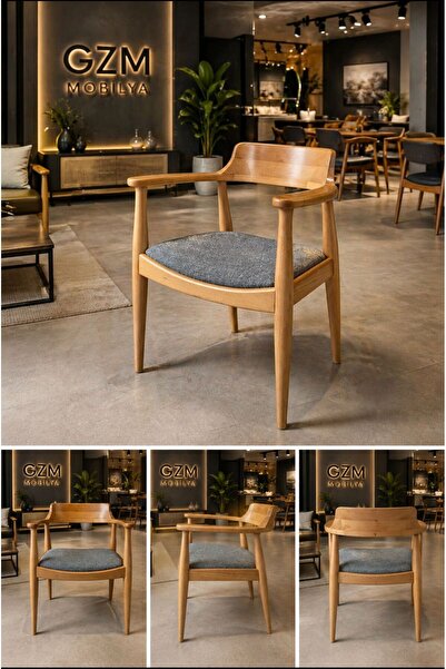 larissa design açık tepe ahşap sandalye kayın (gürgen) üretici garantili