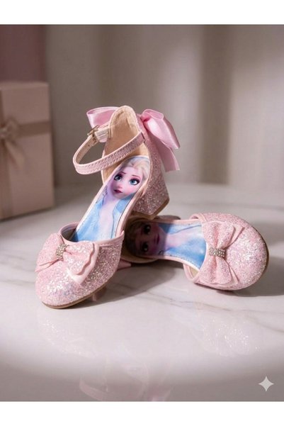 PATİK BEBE KIZ ÇOCUK PEMBE RENK FİYONKLU MİNİK RAHAT TOPUKLU ŞIK ABİYE AYAKKABI