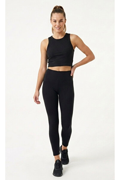 bumerangspor Bumerang Women's Ribbed Knit Fabric Strap Crop