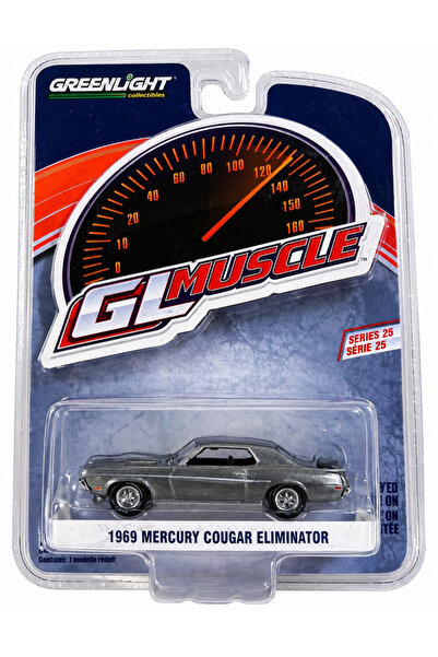 Greenlight Collectibles 1:64 Gl Muscle 1969 Mercury Cougar Eliminator Raw Cha...