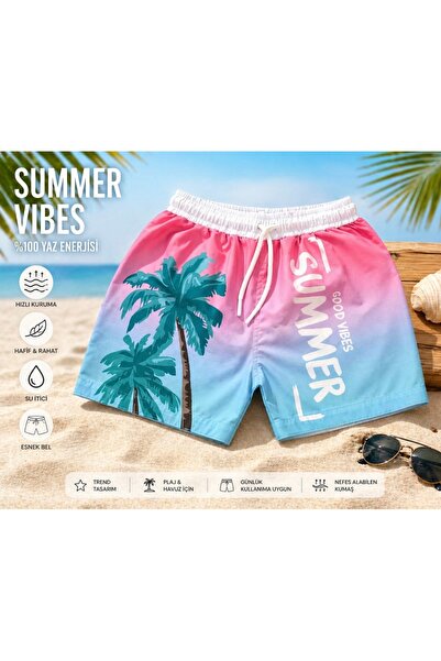 gnygiyim Αγορίστικο μαγιό με υφασμάτινο σχέδιο αλεξίπτωτου και σορτς θαλάσσης...