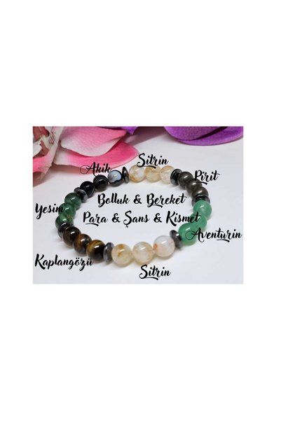 doğaltaşboncukişleri Abundance Blessings Money Luck Charity Bracelet