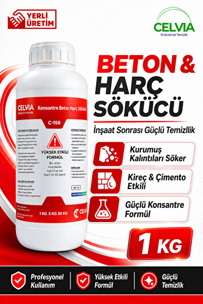 CELVIA Temizlik Beton Harç Sökücü Konsantre C-158 1 Kg