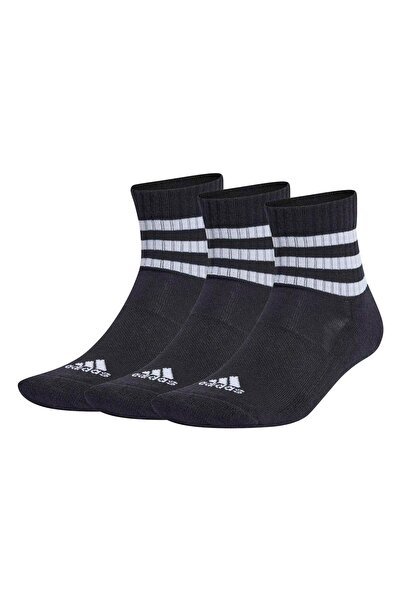 adidas Unisex Quartersocken, 3er-Pack - 3-Streifen Gepolsterte Sportsocken, L...