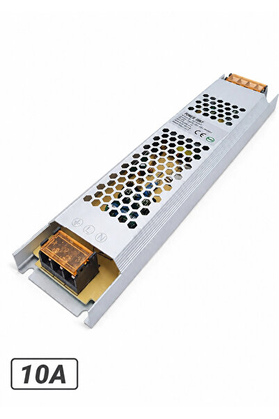 jetucuzal 12V 10A Amper 120W Metal Güvenlik Kamera Şerit Led Adaptör Trafo