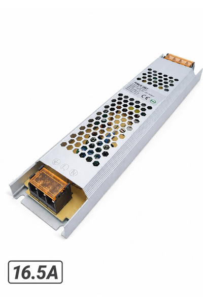 jetucuzal 12V 16.5A Amper 200W Metal Güvenlik Kamera Şerit Led Adaptör Trafo