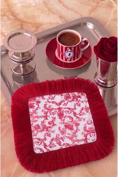 nunuteks evinizi renklendirin Υφασμάτινη χαρτοπετσέτα παρουσίασης σε καφέ από...