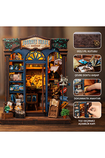 工芸品 Sweet Shop booknook + acrylic box DIY Book Nook Wooden