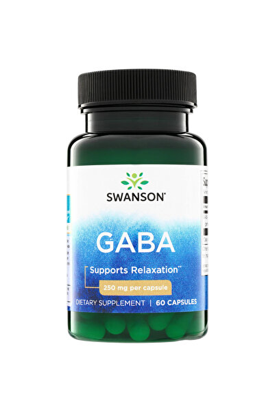 SWANSON GABA 250 mg 60 Kapsül Takviye Edici Gıda GIDA TAKVİYE