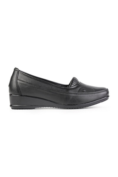 ERN SHOES İçi Hakiki Deri Kadın Tam Ortopedik Topuk Jelli Ayakkabı 1070