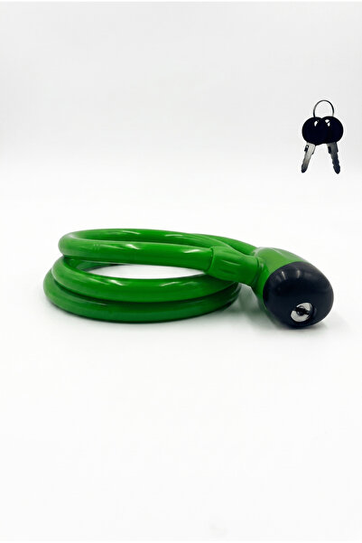 Spinkit Bicycle Rope Lock 12X1000 mm Galvanized Steel Pvc Coated Green