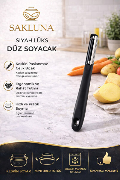 SAKLUNA Jülyen Soyacak Sebze Doğrayıcı | BPA Free Sağlıklı Paslanmaz Çelik Şe...