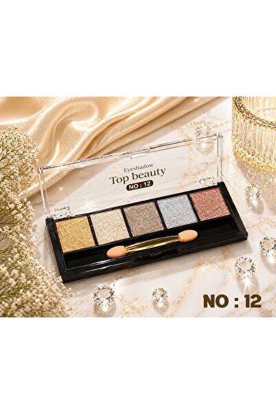 Top beauty لوحة ظلال العيون اللامعة رقم: 12 (ظلال العيون)
