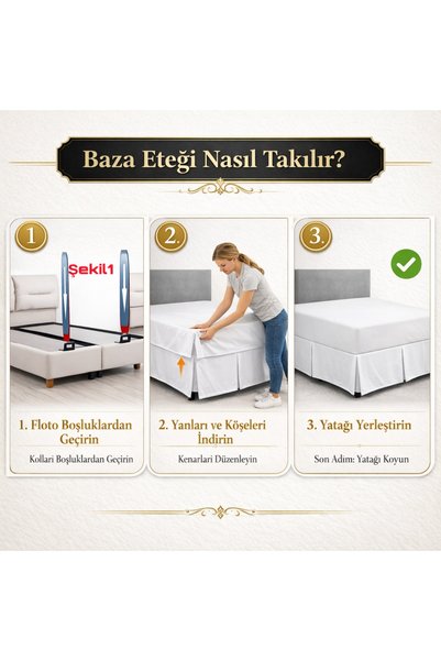 METİNEV Plain White Linen Base Skirt
