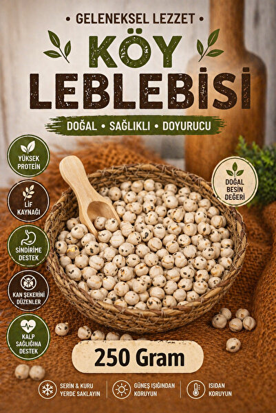 ÜLKÜ KURUYEMİŞ (250 GR) Taze Köy Leblebisi Nohut Hediyelik Atıştırmalık - 1. ...