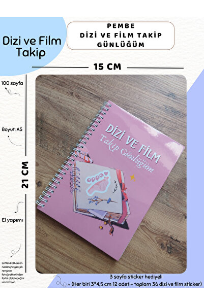 Else Craft Dizi ve Film Takip Günlüğü -Pembe - No:1