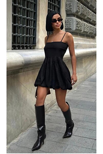 World Fashion Trends Μίνι φόρεμα με μπαλόνι με λουράκι -wft8024