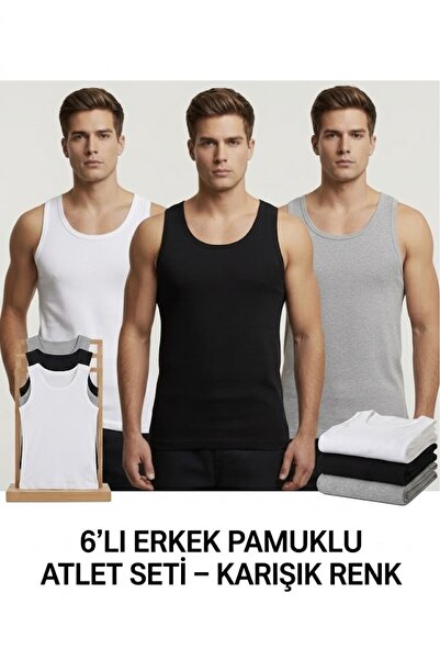 Pi Giyim Ανδρικό Σετ Αθλητής - Σετ 6 τεμαχίων σε διάφορα χρώματα