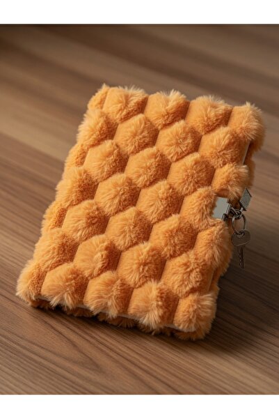 BONOVE Λούτρινο Σημειωματάριο με Κλειδαριά, Ριγέ