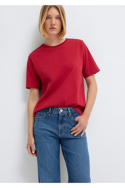 Mavi Red Basic T-Shirt Regular Fit / Normal Cut 1600965-70391