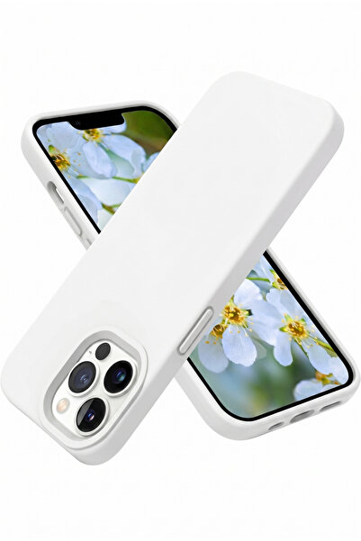 UNIQUE ME iPhone 13/14/15 Uyumlu Silikon Kılıf Beyaz