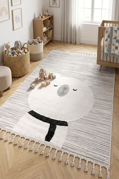 CarpetKA Home Kutup Ayısı Figürlü Çocuk Halısı