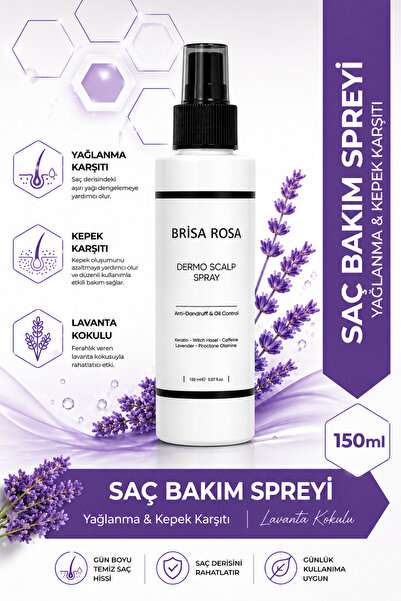 Brisa Rosa Yağlanan ve Kepekli Saçlara Özel Witch Hazel (Cadı Fındığı) Kerati...