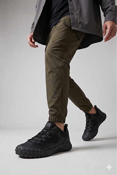 Slazenger Ανδρικά αθλητικά casual παπούτσια THERMO σε μαύρο/μαύρο χρώμα για ε...