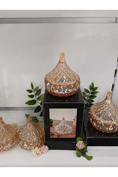 Eylül Erva Home 1adet kubbeli kapaklı mini şekerlik