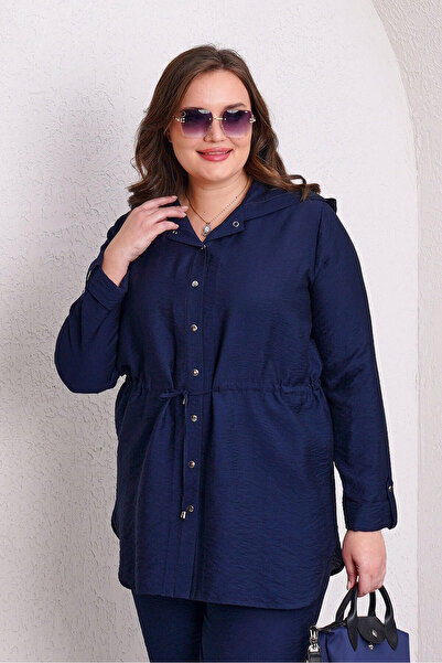 Büyük Moda Ρευστή εφαρμογή ΜΠΟΥΦΑΝ ΜΕ με κουκούλα ΔΑΝΤΕΛΕΣ