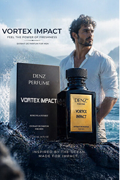 Vortex Impact Erkek Parfüm etkili iddialı kalıcı %40 Esans Oranı