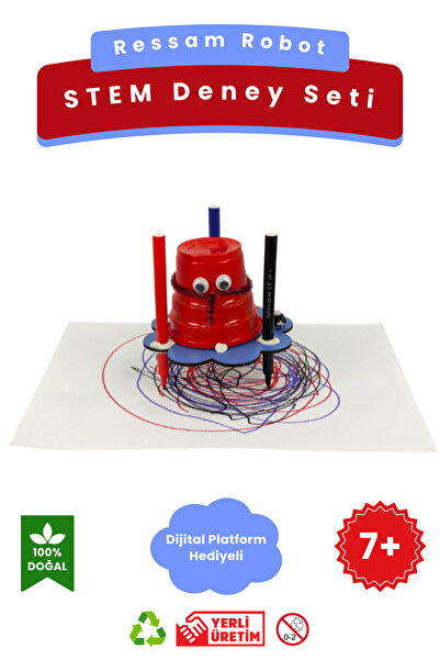 Lapin Deney Atölyesi Ressam Robot - Kendin Yap Stem Bilim ve Deney Seti – DIY...