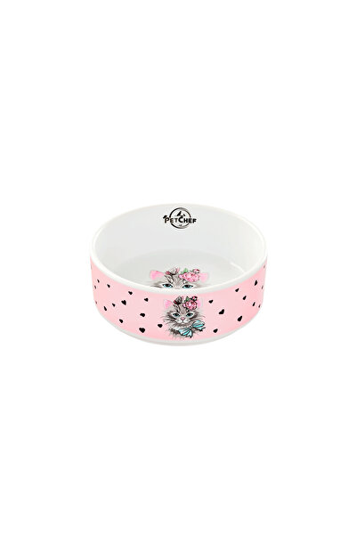 Pet Chef Çakıl Porselen Kedi Mama Kabı 12 cm