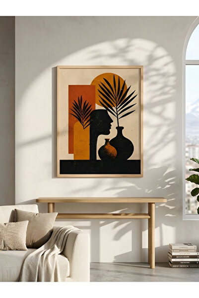 SUKUNART Modern Soyut Silüet Tablo | Bohem Minimal Duvar Dekoru K189