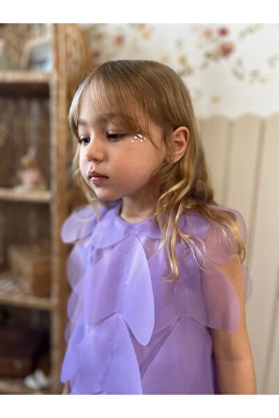 Linola Baby Kids Καρδιά - Φόρεμα με λιλά καρδιές