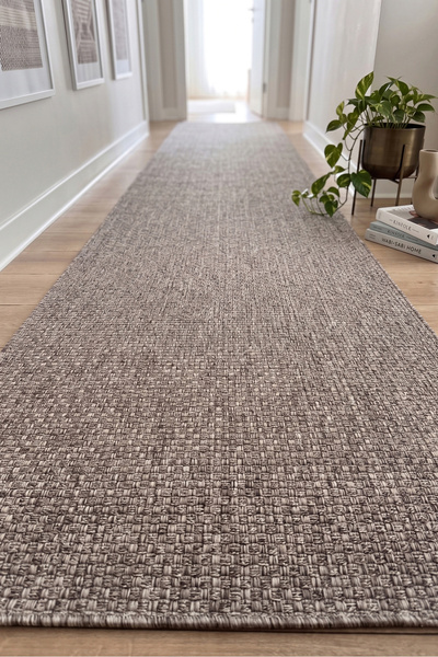 MELARİS HALI Cehu Yolluk Naturel Jüt Halı Örme Kilim Sisal Hasır Halı Mutfak ...