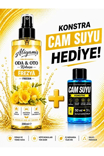 ALİYAMİS Oto Parfüm Frezya Bahar Esintisi Sprey 200 Ml Otomobil Ve Ortam Oda ...