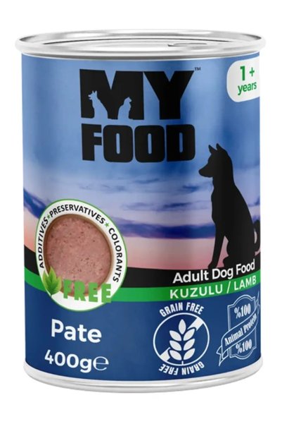 My Food Мокра храна за възрастни кучета пастет с агнешко 400 г, без зърнени к...