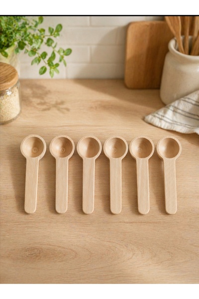 WoodBay 12 ملعقة توابل صغيرة من الخيزران