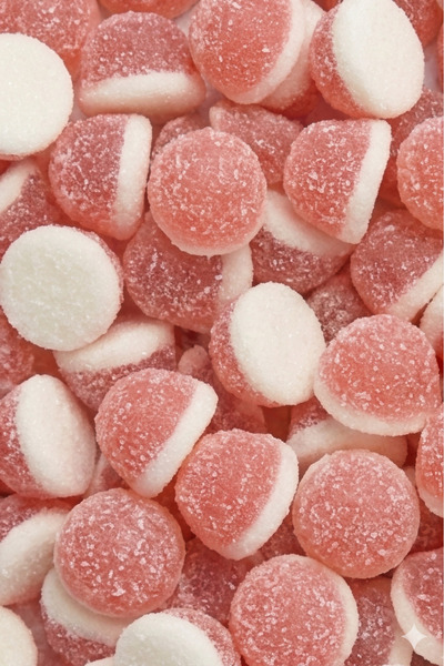 SWEETO Jelly Pink Drops Şeker Kaplamalı Pembe Damla Şekilli Gummy Şeker 1000g...
