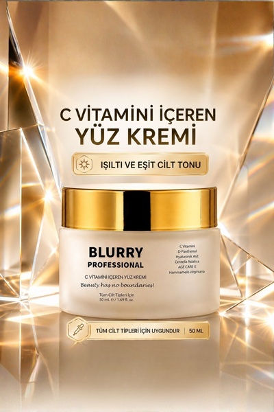 BLURRY PROFESSİONAL C Vitaminli Nemlendirici Yüz Kremi – Leke Karşıtı & Aydın...