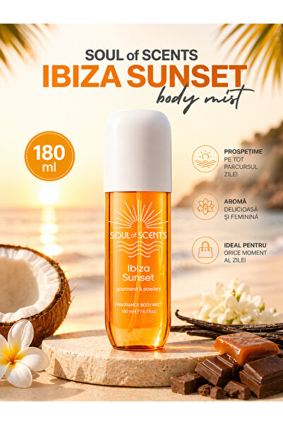 Soul of Scents Σπρέι σώματος Ibiza Sunset 180ml – Αρωματικό σπρέι με άρωμα Go...