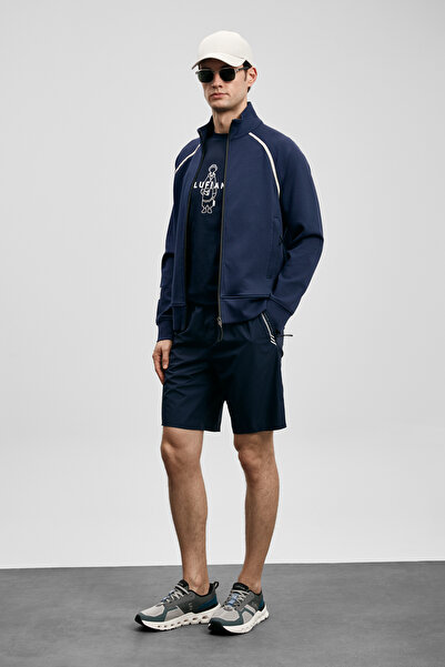 Lufian Ανδρικό αθλητικό σορτς Airon σε μπλε ναυτικό