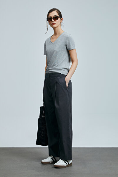 Lufian Safar Women's Cotton Trousers Gray